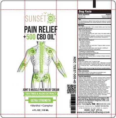 Tea Tree Aloe Tube 4oz (Fd 03100 Sunset   Pain Relief Cream Tea Tree Aloe Tube 4oz 72937 300 40 (500))